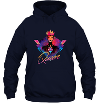 Load image into Gallery viewer, Disney Villains Evil Queen Neon 90s Rock Band Hooded Sweatshirt
