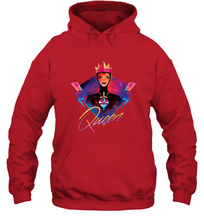 Load image into Gallery viewer, Disney Villains Evil Queen Neon 90s Rock Band Hooded Sweatshirt
