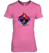 Load image into Gallery viewer, Disney Villains Evil Queen Neon 90s Rock Band Women's Premium T-Shirt
