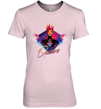 Load image into Gallery viewer, Disney Villains Evil Queen Neon 90s Rock Band Women's Premium T-Shirt

