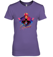 Load image into Gallery viewer, Disney Villains Evil Queen Neon 90s Rock Band Women's Premium T-Shirt
