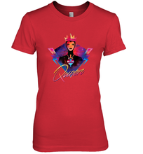 Load image into Gallery viewer, Disney Villains Evil Queen Neon 90s Rock Band Women's Premium T-Shirt

