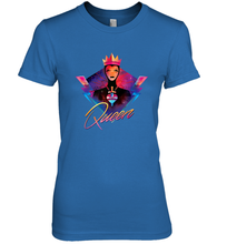 Load image into Gallery viewer, Disney Villains Evil Queen Neon 90s Rock Band Women's Premium T-Shirt
