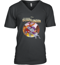 Load image into Gallery viewer, Disney The Rescuers Down Under Circle Movie Logo Men's V-Neck
