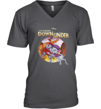 Load image into Gallery viewer, Disney The Rescuers Down Under Circle Movie Logo Men's V-Neck
