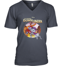 Load image into Gallery viewer, Disney The Rescuers Down Under Circle Movie Logo Men's V-Neck
