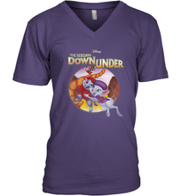 Load image into Gallery viewer, Disney The Rescuers Down Under Circle Movie Logo Men's V-Neck
