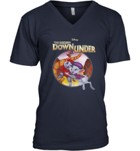 Load image into Gallery viewer, Disney The Rescuers Down Under Circle Movie Logo Men's V-Neck
