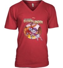 Load image into Gallery viewer, Disney The Rescuers Down Under Circle Movie Logo Men's V-Neck
