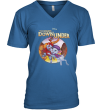 Load image into Gallery viewer, Disney The Rescuers Down Under Circle Movie Logo Men's V-Neck
