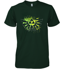 Load image into Gallery viewer, Legend Of Zelda Triforce Logo Paint Splatter Men's Premium T-Shirt
