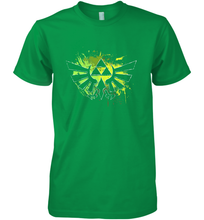 Load image into Gallery viewer, Legend Of Zelda Triforce Logo Paint Splatter Men's Premium T-Shirt
