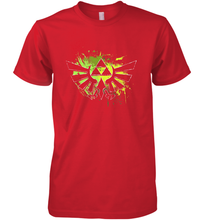 Load image into Gallery viewer, Legend Of Zelda Triforce Logo Paint Splatter Men's Premium T-Shirt

