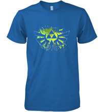 Load image into Gallery viewer, Legend Of Zelda Triforce Logo Paint Splatter Men's Premium T-Shirt

