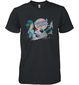 Disney Peter Pan Distressed Mermaid Lagoon Men's Premium T-Shirt