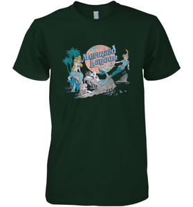 Disney Peter Pan Distressed Mermaid Lagoon Men's Premium T-Shirt