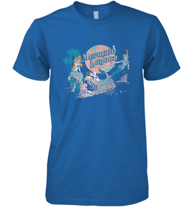 Disney Peter Pan Distressed Mermaid Lagoon Men's Premium T-Shirt