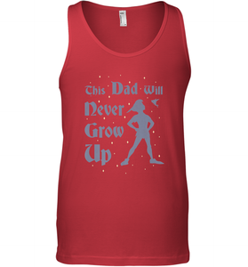 Disney Peter Pan This Dad Will Never Grow Up Men's Tank Top