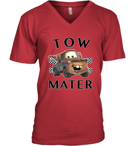 Disney Pixar Cars Tow Mater Finish Men's V-Neck