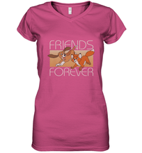 Load image into Gallery viewer, Disney The Fox and the Hound Friends Forever Women's V-Neck T-Shirt
