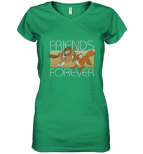 Load image into Gallery viewer, Disney The Fox and the Hound Friends Forever Women's V-Neck T-Shirt
