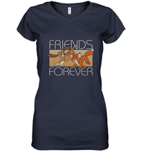Load image into Gallery viewer, Disney The Fox and the Hound Friends Forever Women's V-Neck T-Shirt
