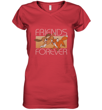 Load image into Gallery viewer, Disney The Fox and the Hound Friends Forever Women's V-Neck T-Shirt
