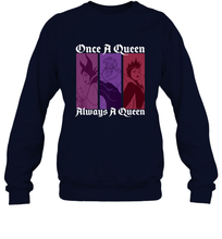 Load image into Gallery viewer, Disney Villains Once A Queen Always A Queen Crewneck Sweatshirt
