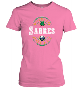 Buffalo Sabres Fanatics Branded Black St. Patrick's Day Forever Lucky 01 Women's T-Shirt