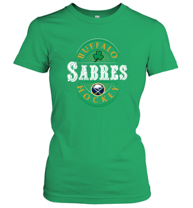 Buffalo Sabres Fanatics Branded Black St. Patrick's Day Forever Lucky 01 Women's T-Shirt