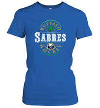 Load image into Gallery viewer, Buffalo Sabres Fanatics Branded Black St. Patrick&#39;s Day Forever Lucky 01 Women&#39;s T-Shirt
