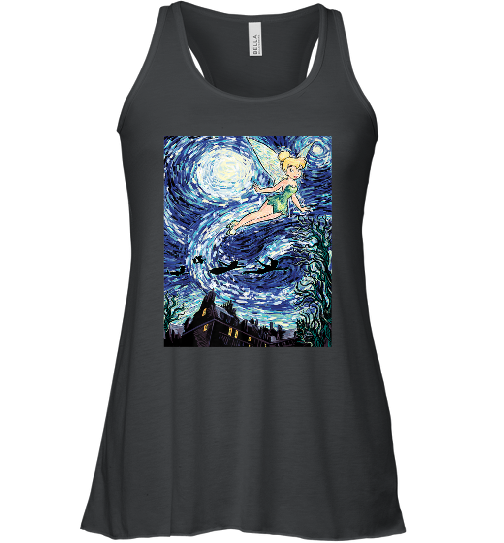 Disney Peter Pan Tinker Bell Starry Night Portrait Women's Racerback Tank