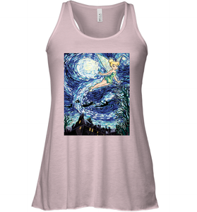 Disney Peter Pan Tinker Bell Starry Night Portrait Women's Racerback Tank