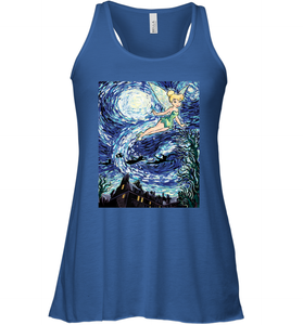 Disney Peter Pan Tinker Bell Starry Night Portrait Women's Racerback Tank