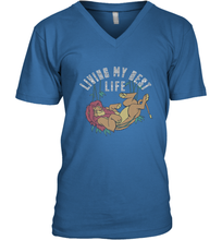 Load image into Gallery viewer, Disney Lion King Simba Living My Best Life Men&#39;s V-Neck
