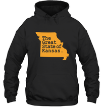 Load image into Gallery viewer, The Great State Of Kansas Hooded Sweatshirt
