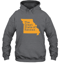 Load image into Gallery viewer, The Great State Of Kansas Hooded Sweatshirt
