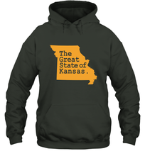 Load image into Gallery viewer, The Great State Of Kansas Hooded Sweatshirt
