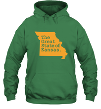 Load image into Gallery viewer, The Great State Of Kansas Hooded Sweatshirt
