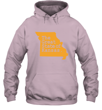 Load image into Gallery viewer, The Great State Of Kansas Hooded Sweatshirt
