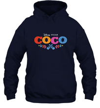 Load image into Gallery viewer, Disney Pixar Coco Movie Logo Colorful Hooded Sweatshirt
