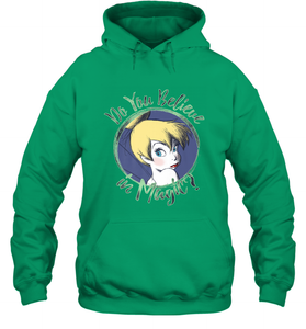 Disney Peter Pan Tinkerbell Do You Believe In Magic Hooded Sweatshirt