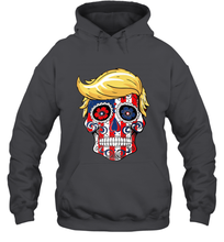 Load image into Gallery viewer, Trump sugar skull Hooded Sweatshirt
