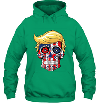Load image into Gallery viewer, Trump sugar skull Hooded Sweatshirt
