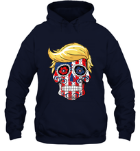 Load image into Gallery viewer, Trump sugar skull Hooded Sweatshirt
