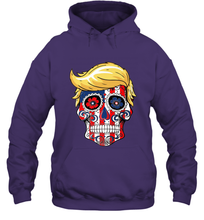 Load image into Gallery viewer, Trump sugar skull Hooded Sweatshirt
