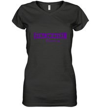 Load image into Gallery viewer, Full Frontal with Samantha Bee Purple Logo Women's V-Neck T-Shirt
