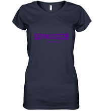 Load image into Gallery viewer, Full Frontal with Samantha Bee Purple Logo Women's V-Neck T-Shirt

