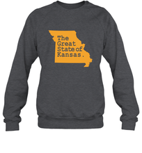 Load image into Gallery viewer, The Great State Of Kansas Crewneck Sweatshirt
