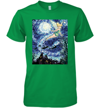 Load image into Gallery viewer, Disney Peter Pan Tinker Bell Starry Night Portrait Men&#39;s Premium T-Shirt
